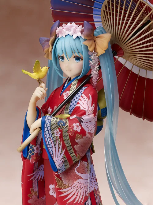 

Hatsune Miku Floral Clothing Garage Kit Model Toy Luotianyi Garage Kit Kimono Hatsune