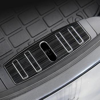 

For Tesla model 3 front side box lock guard plate Stainless steel guard Protective strips modification accessories decoration