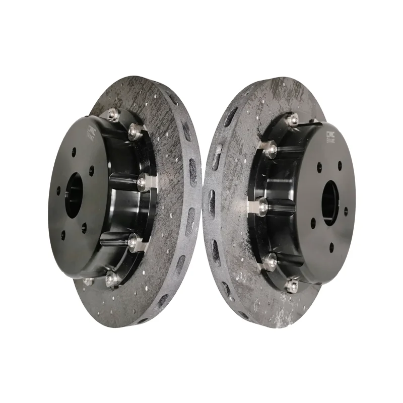 Carbon ceramic brake disc for VW Golf MK7 replace REAR original steel rotors, play and plug-in