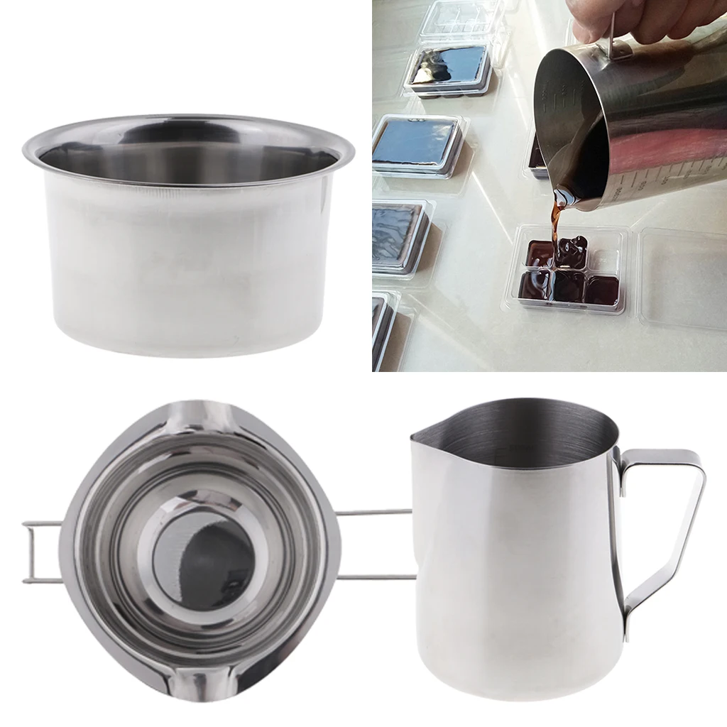Stainless Steel Double Boiler Pot for Melting Chocolate, Candy and Candle Making (3-Packs) Multi-functional