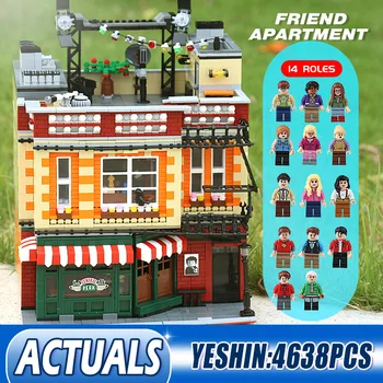 

MOC Streetview Building Blocks Compatible With 10189 Central Perk Big Bang Theory Modular Assembly Bricks Kids Christmas Gifts