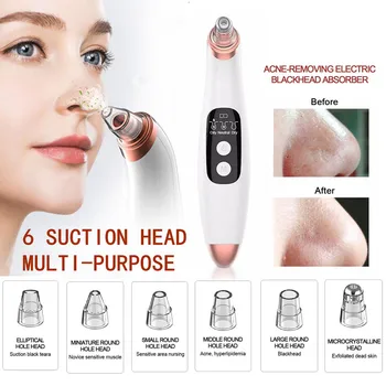 

Portable Blackhead Remover Face Deep Nose Cleaner LED display Blackhead Acne Pimple Removal Suction Extractor Facial Beauty Care
