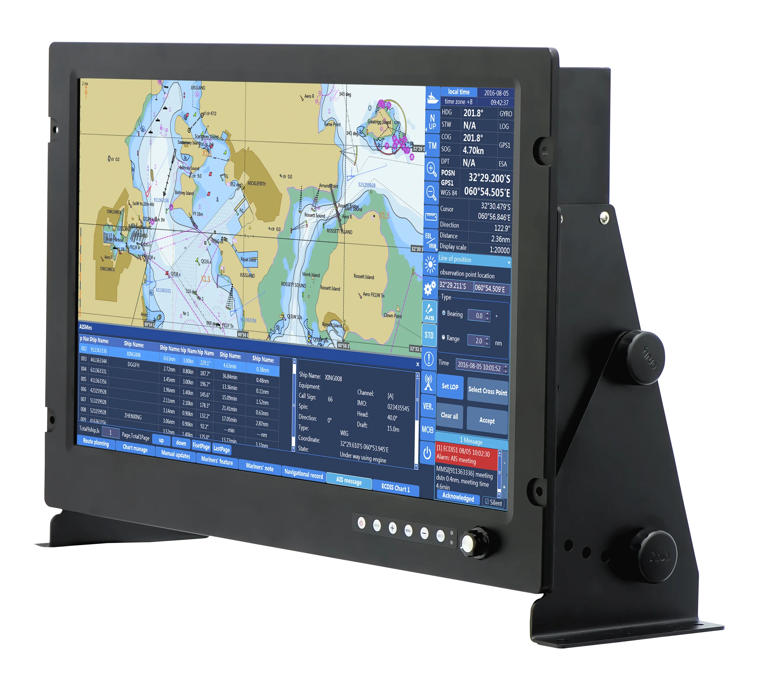 

XINUO ECDIS Chartplotter ENC / IMO S57 & S63 Chart for Business Vessel HM-5818 Electronic Display And Information System