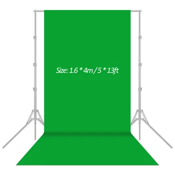 

Green/black/white 1.6x4m/5x13ft Photography Studio Video Non-woven Backdrop Background Screen Solid Photography Backgrounds