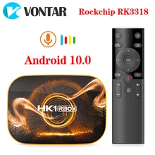 ТВ приставка VONTAR HK1 Android 10 4g 64gb Rockchip RK3318 1080p 4K Android ТВ приставка Android 10,0 ТВ приставка медиаплеер
