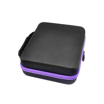 

60 Holes Essential Oil Storage Bag 15ml Travel Storage Bag for Essential Oils Or Nail Varnish Cosmetic Storage Bag Purple