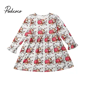 

Halloween Cute Pretty Toddler Baby Girls Party Dress 1-6Y Long Sleeve Princess Knee-Length A-Line Pumpkin Dress Autumn Clothes