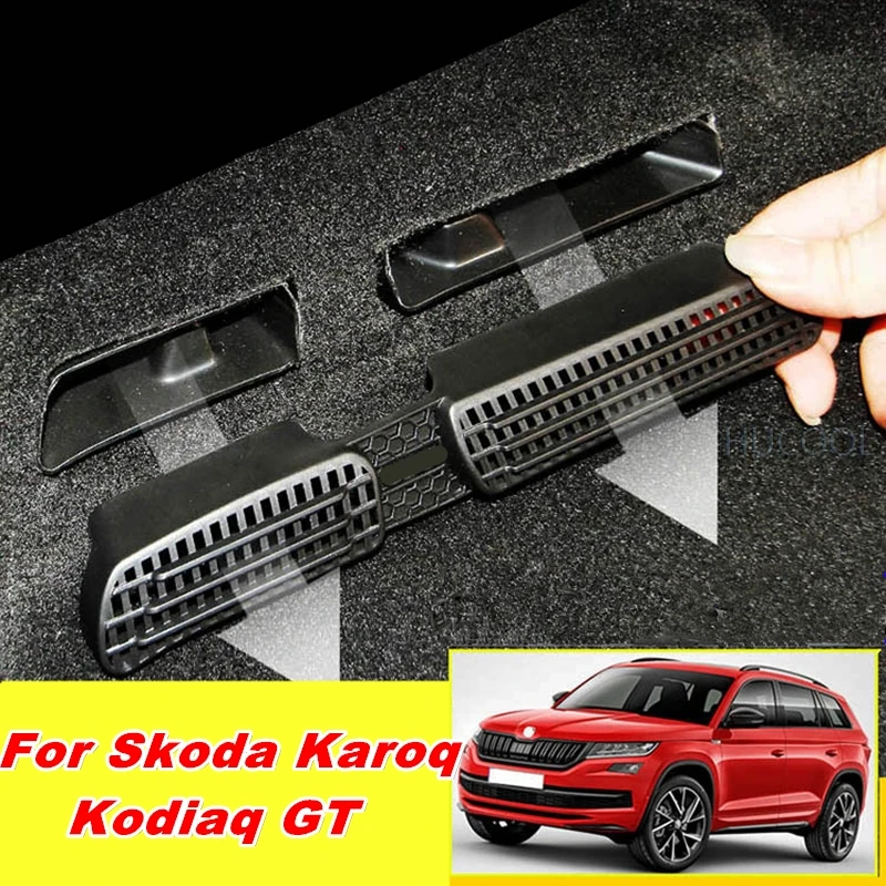 Missie Verlating Resoneer Voor Skoda Karoq Kodiaq GT autostoel achter airconditioning outlet stofkap  anti blocking beschermkap auto accessoires|Chromium Styling| - AliExpress