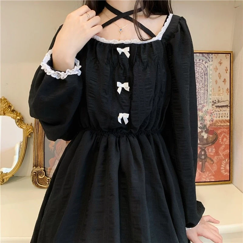 Kawaii black dress Clearance