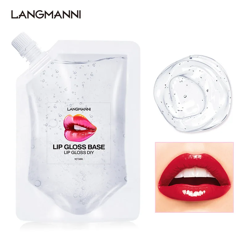 40ml Clear Lip Gloss Base Oil Non-Stick DIY Lipstick Raw Material Gel Lip  Gloss