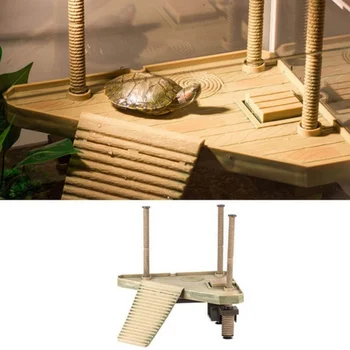 

Aquarium Ornaments Reptile Turtle Frog Pier Floating Basking Platform Aquarium Tank Decor Amphibian Leisure Table Decor