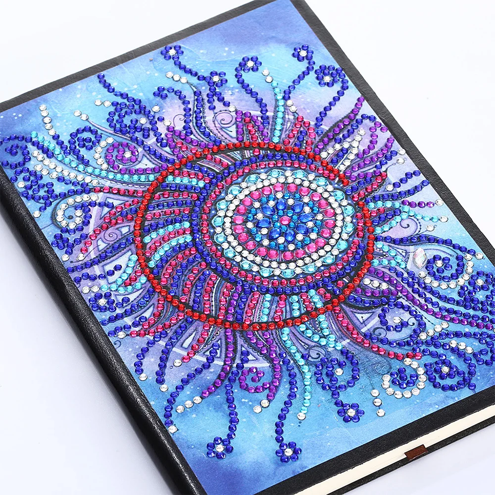 

5D DIY Creative Diamond Painting Notebook Special Shaped Crystal Full Diamond Painting Flowers Diary Book Embroidery Mosaic Gift