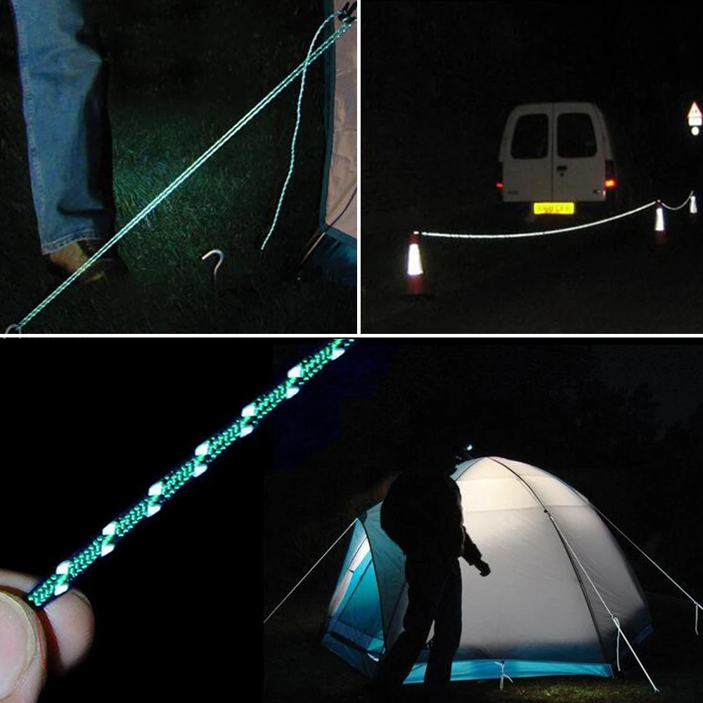 5mm Width Multifunctional Outdoor Luminous Umbrella Rope Reflective  Survival Rescue Camping Cord - AliExpress