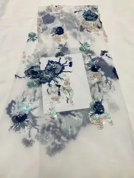 

Sequins Lace 2019 Nigerian High-Quality French Tulle Fabric For Women FFD-112