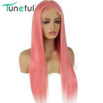 

Golden Rose Pink Lace Front Wig Colored Lace Front Human Hair Wigs 13x4 Pre Plucked Tuneful Brazilian Remy Hair 150% Lace Wigs