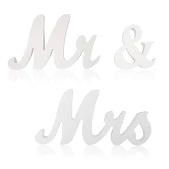 

Fashion-Mr and Mrs Sign Wedding Sweetheart Table Decorations,Mr and Mrs Letters Decorative Letters for Wedding Photo Props Party