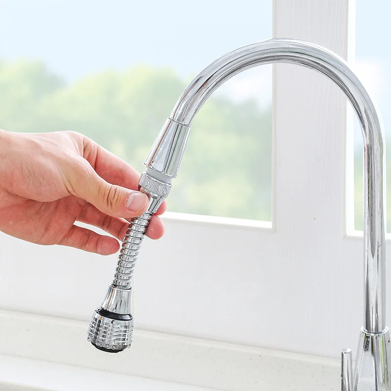 360 Rotate Faucet Extender Bathroom Kitchen Home Extension Shower