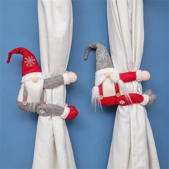 

christmas decorations for Rudolph Forest Elderly curtain buckle curtain tying rope door hanging рождество boże narodzenie