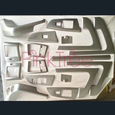 gray silver Для Toyota Land Cuiser 200 2008-2011 2012- интерьер темнее деревянный цвет украшения молдинги покрытие автомобиля аксессуары для укладки - Название цвета: gray silver