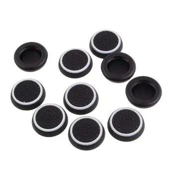 

4Pcs Replacement Silicone Cap Joystick Thumb Grip Protect Cover for Ps3/Ps4/Xbox 360 - White and Black