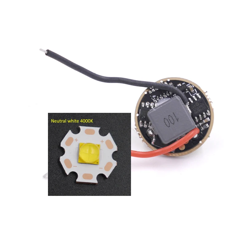 22 мм Cree XHP70 XHP70.2 светодиодный драйвер 8-Mode(2 группы) Выход DC 6V вход DC6V-12.6V 5A освещение доска для фонарика - Цвет: driver with 4000K