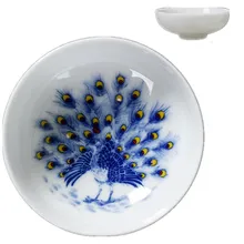 Павлин чайная чашка керамическая креативная маленькая чаша костяного фарфора голубая эмалированная фарфоровая чашка кофейная чайная чашка для воды