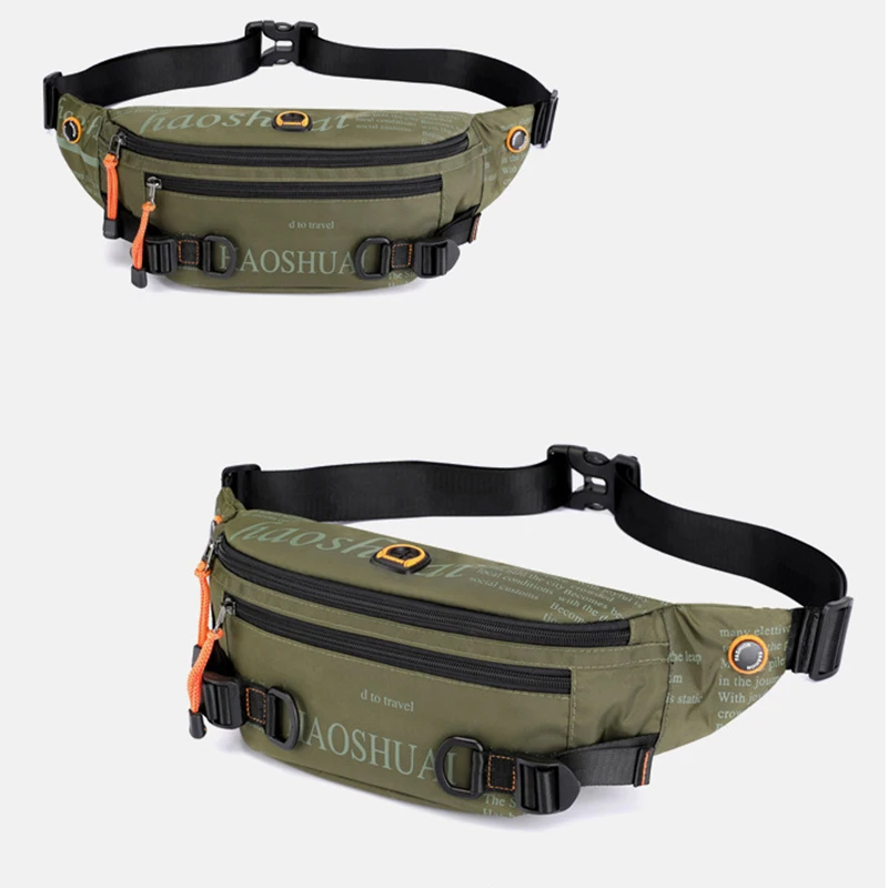 Taillen-Gürteltasche für Herren, Militärische Diebstahlsichere Lauf-Nylon-Reisetasche, Crossbody-Sling-Brusttasche, Hüfttasche – Detail 18