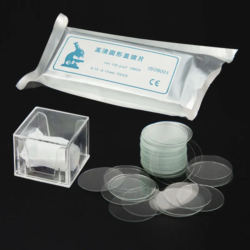 10mm 13mm 14mm 15mm Round Microscope Glass Slide Cover Slips Blank