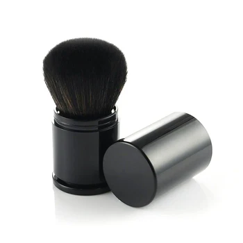 

RANCAI Telescopic Brush with Lid Makeup Brush Portable Blusher Brush Powder Brush Makeup Makeup Tools
