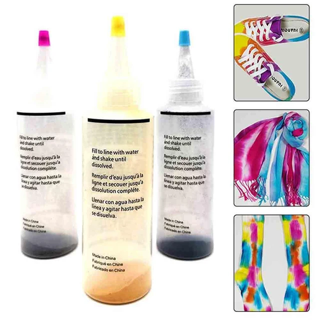 4 Colors Tie Dye Kit Non-toxic DIY Garment Graffiti Fabric Textile Paint  Colorful Clothing Tie