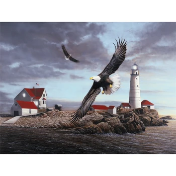 

1000pcs Jigsaw Puzzles DIY Lighthouse Picture Puzzles Educational Learning Assembling Toys Kids Adults Jigsaw Hone Decoration