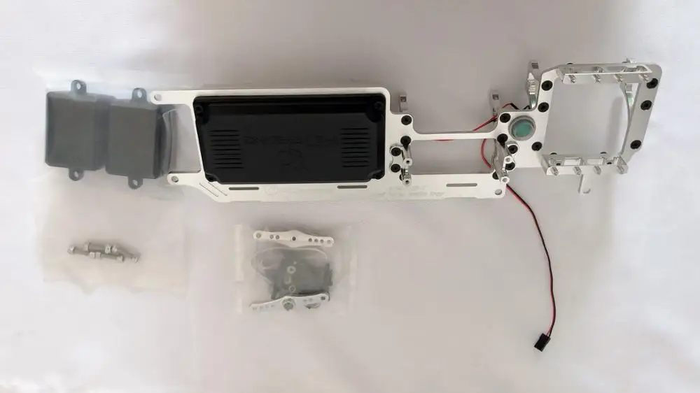 МР гоночный CNC обработанный сплав двойной сервопривод Радио лоток для LOSI 5IVE T, KMX2, Rovan LT