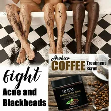 Арабика кофе скраб для тела крем для лица Соль Мертвого моря Отшелушивающий отбеливающий увлажняющий антицеллюлитный лечение акне