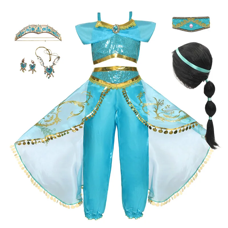 Princess Cosplay Dress Up Girls Kids Halloween Costume 2pcs Set girls dress,princess costume,kids clothes