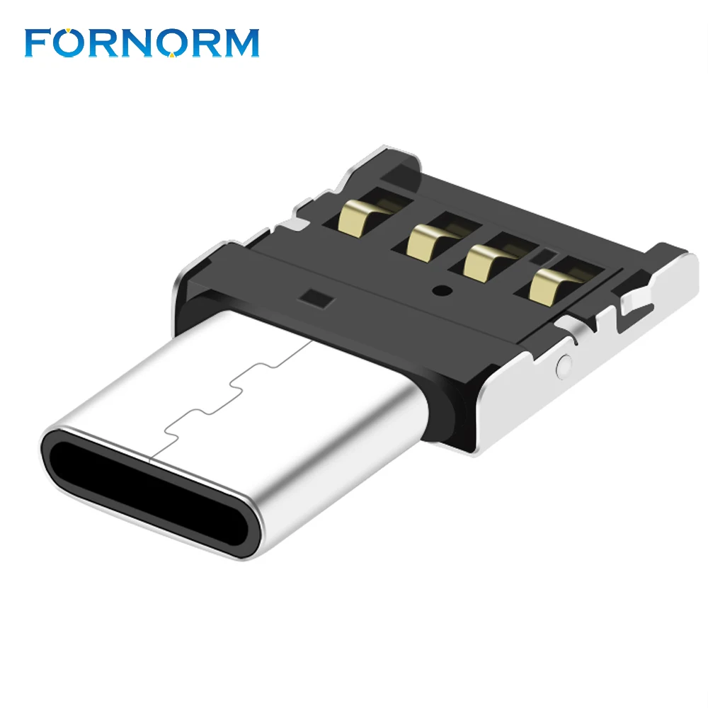 Адаптер для телефона с разъемом FORNORM Type C на USB OTG флеш накопителя S8 Note8 Android Samsung Plus