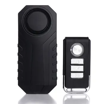 

Wireless Security Waterproof Remote Control Cycling Bicycle Alarm Accessories Dustproof Bike 113dB Alerter Anti Theft Lock