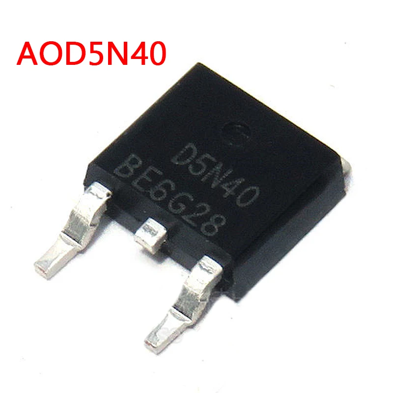 10PCS AOD5N40 D5N40 FQD5N40 TO-252 5A 400V MOS integrated circuit | Электронные компоненты и принадлежности