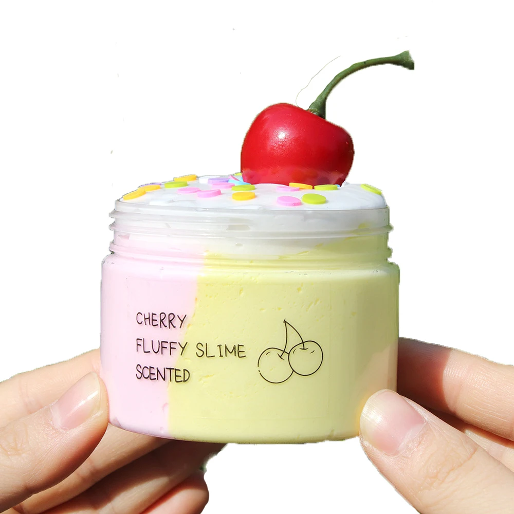 150ml Slime 60 мл Вишневый слизик, игрушки, хлопок, грязь, сделай сам, глина, пластилин, амулеты, светильник, слимы, декомпрессия, антистресс, детские игрушки, рождественский подарок - Цвет: 150ml Slime
