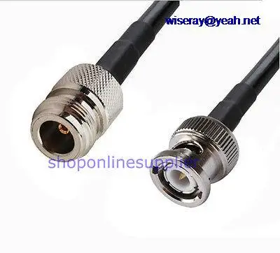 

DHL/EMS 50pcs 8inch RF coaxial pigtail cable BNC male to N female RG58-A7