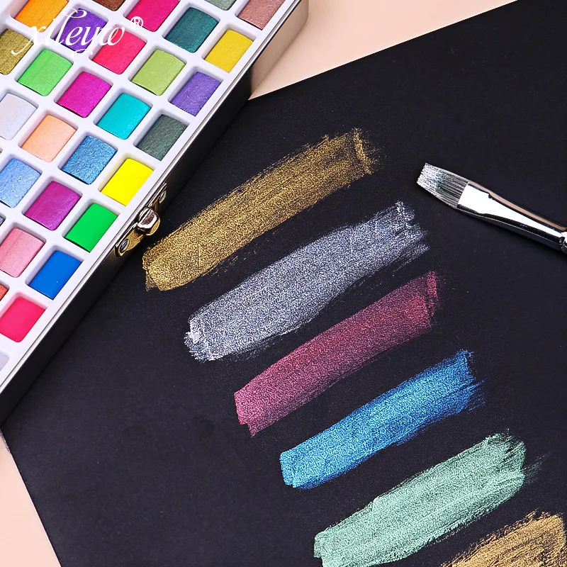 50/72/90 Color Watercolor Paint Set for Beginner Drawing