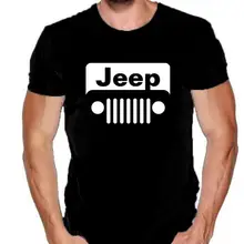 Летняя футболка, уличная футболка с пивом и джипом, Мужская забавная Подарочная футболка с джипом, хлопковая футболка с коротким рукавом, camisetas