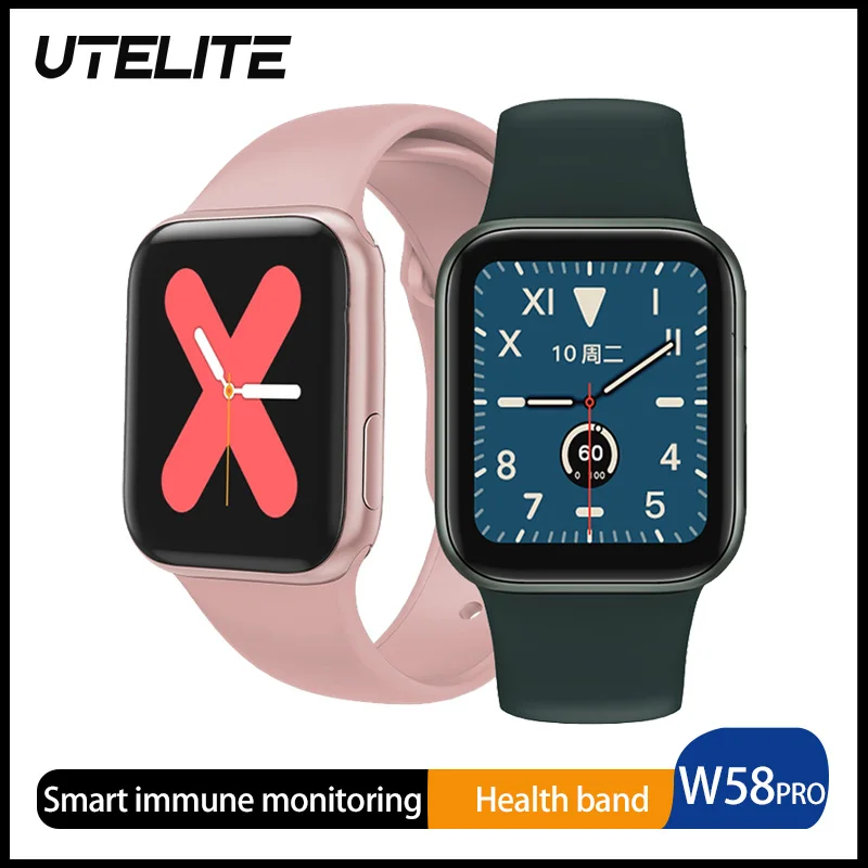 Смарт часы UTELITE W58pro для мужчин и женщин фитнес трекер с измерением температуры