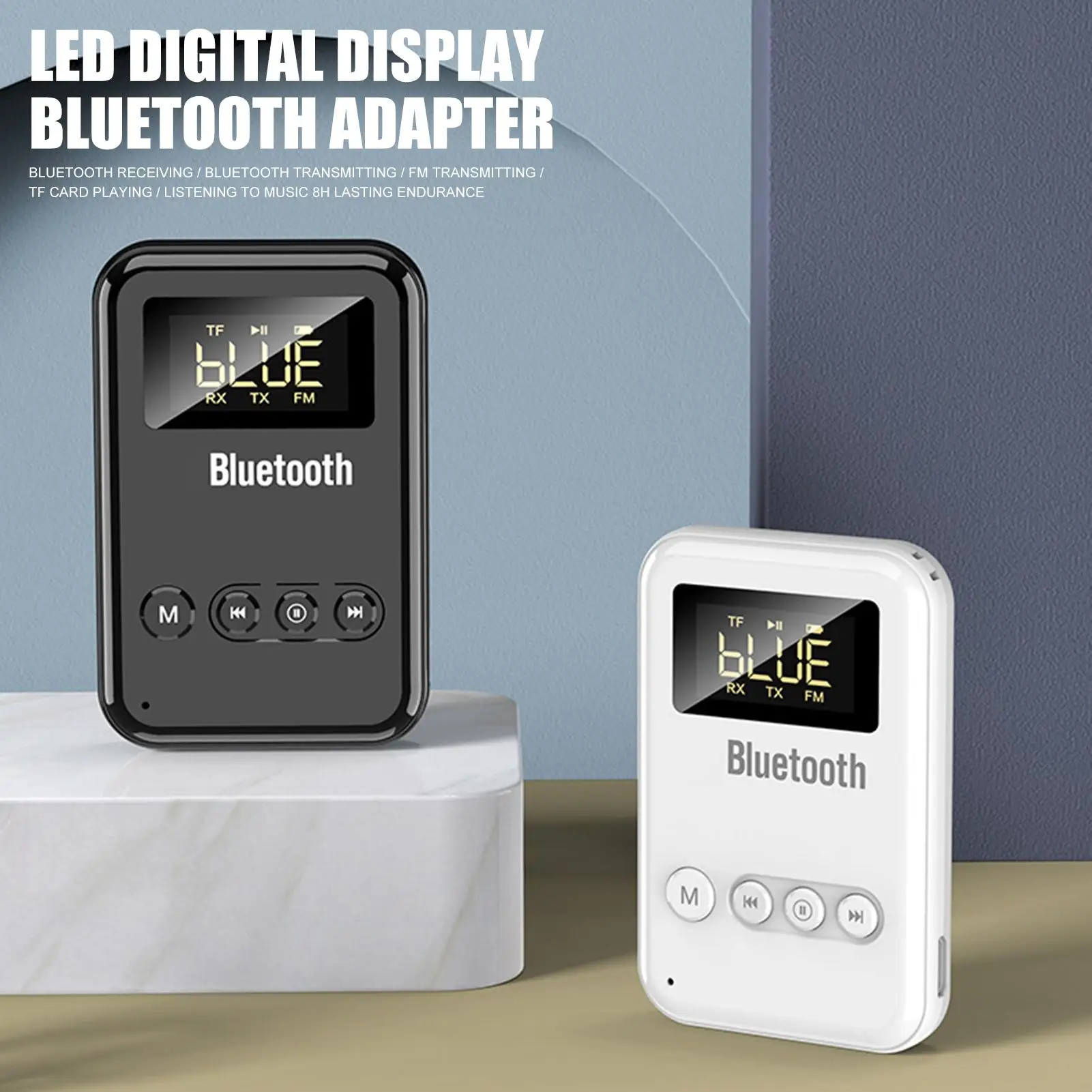 Bluetooth 5 0 Receiver Transmitter Stereo Music Car FM Transmitter Headphones Speakers Adapter Supporting TF Card
