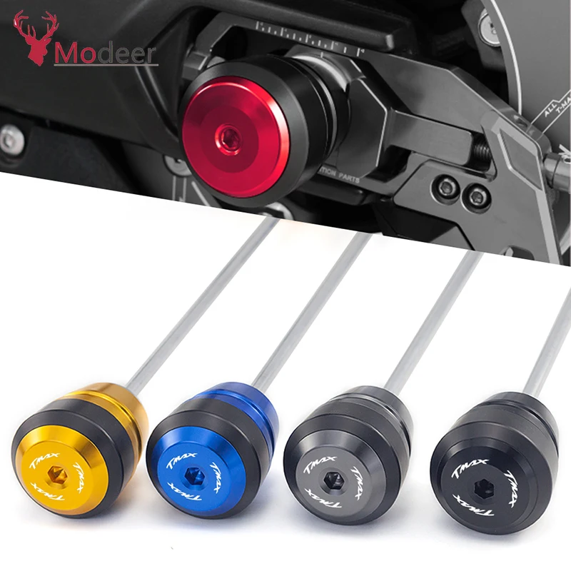 For Yamaha TMAX 530 T MAX tmax530 SX/DX 2017 2018 2019 Motorcycle Front & Rear Axle Fork Wheel Protector Crash Sliders Cap Pad |