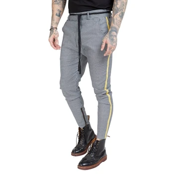 

Men Zipper Pockets Solid Color Casual Trousers Men Clothes Joggers Pants Man Fashion Street Wear Sweatpants