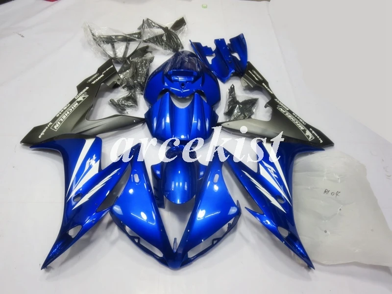 Литьевая Форма ABS мотоцикл обтекатель комплект подходит для YAMAHA YZF-R1 2004 2005 2006 r1 04 05 06 тело набор ярко-синий