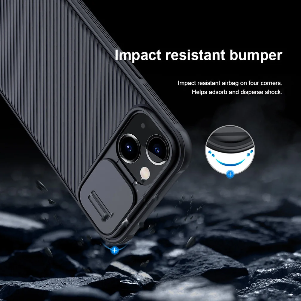 For iPhone 13 13 Pro Max Case Nillkin CamShield Pro Anti-fall Slide Lens Protection Cases For iPhone 13 mini Camera Back Cover