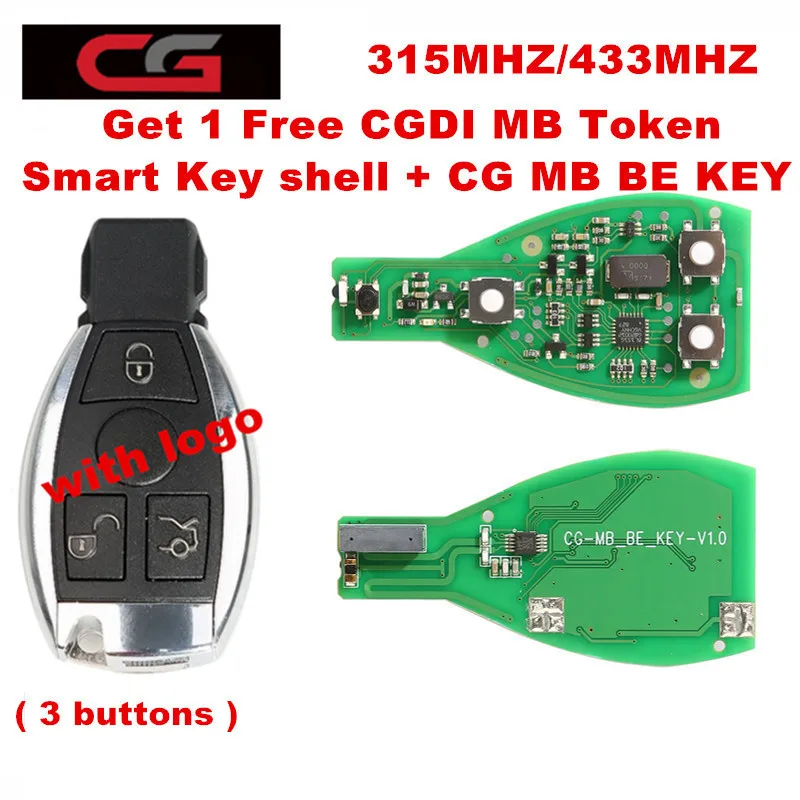 CG CGDI MB BE KEY pro 315 МГц/433 МГц получите 1 Бесплатный маркер для работающий с корпусом