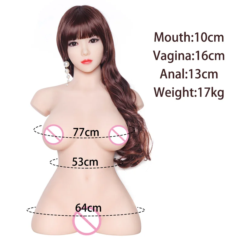 Hanidoll Real Doll Silicone Sex Dolls 70cm Half Body Realistic Vagina Ass Anal Breast Sex Doll Adult Toys Lifelike TPE Doll Hanidoll Real Doll Silicone Sex Dolls 70cm Half Body Realistic Vagina Ass Anal Breast Sex Doll Adult Toys Lifelike TPE Doll