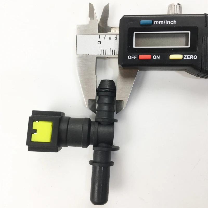 7.89 ID6 T-Union T-Type Coupling Fuel Quick Connector Plastic Pipe Injector for Benz BMW Peugeot Citreon Plastic Pipe